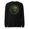 USMC Bulldog Jungle Boonie Hat Long Sleeve T-Shirt - BLACK
