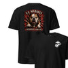 US Marines Bulldog Charge T-Shirt - BLACK
