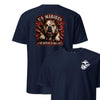 US Marines Bulldog Charge T-Shirt - NAVY