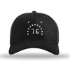 Bennington Flag Structured Hat - BLACK