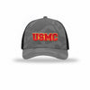 USMC 3D Embroidered Patch Camo Structured Trucker - GREY CAMO/BLACK
