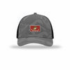 USMC Flag Flexstyle Patch Camo Structured Trucker - GREY CAMO/BLACK