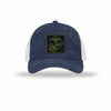 OD Green & Black EGA PVC Patch Camo Structured Trucker - NAVY CAMO/WHITE