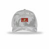USMC Flag Flexstyle Patch Camo Structured Trucker - WHITE CAMO/WHITE