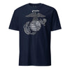 Classic Eagle Globe & Anchor Vintage T-Shirt - NAVY
