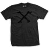 Pirate Crossbones Blackout Flag T-Shirt - BLACK