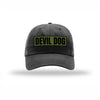 Devil Dog OD Green Patch Dad Hat - BLACK