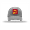 Scarlet & Gold EGA PVC Patch Dad Hat - GREY