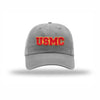 USMC 3D Embroidered Patch Dad Hat - GREY