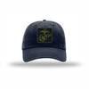 OD Green & Black EGA PVC Patch Dad Hat - NAVY