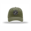 USMC Seal Carbon Fiber Patch Dad Hat - OLIVE
