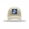 Navy & Silver EGA PVC Patch Dad Hat - STONE