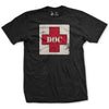 DOC Vintage Cross T-Shirt - BLACK