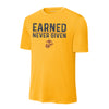 Earned Never Given Vintage Performance T-Shirt - GOLD