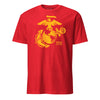 Eagle Globe & Anchor Established T-Shirt - RED