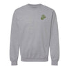 Eagle Globe and Anchor Crewneck Sweatshirt with OD Green Logo - Grey