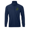 Eagle Globe & Anchor OD Green Performance Quarter Zip Pullover - NAVY