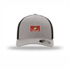USMC Flag Flexfit Flexstyle Patch Structured Trucker - SILVER/BLACK