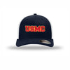 USMC Flexfit 3D Embroidered Patch Structured Trucker - NAVY/WHITE