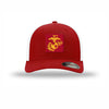 Scarlet & Gold EGA Flexfit PVC Patch Structured Trucker - RED/WHITE