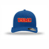 USMC Flexfit 3D Embroidered Patch Structured Trucker - ROYAL/WHITE