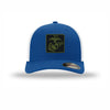OD Green & Black EGA Flexfit PVC Patch Structured Trucker - ROYAL/WHITE