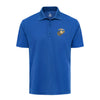Gold & Silver Eagle Globe & Anchor Performance Polo Shirt - ROYAL