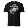 Granite Eagle Globe & Anchor T-Shirt - BLACK
