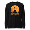 Halloween Semper Fi Longsleeve T-Shirt - BLACK