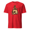 Infantry Vietnam Pin-Up On Skull T-Shirt - RED