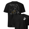 Iwo Jima Landing Map T-Shirt - BLACK