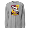 VFMA-312 Checkerboard Squadron Long Sleeve T-Shirt - Heather Grey