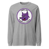 VMM-364 Purple Foxes Squadron Long Sleeve T-Shirt - Heather Grey