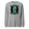 VMFA-121 Green Knights Squadron Long Sleeve T-Shirt - Heather Grey