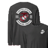 250th USMC Birthday Rocker Longsleeve T-shirt - CHARCOAL HEATHER
