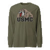 Bulldog USMC Longsleeve T-Shirt - OD GREEN
