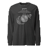 Classic Eagle Globe & Anchor Vintage  Longsleeve T-Shirt - CHARCOAL HEATHER