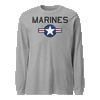 Marines Aviation Roundel Longsleeve T-Shirt - HEATHER GREY