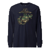 Woodland Camo EGA Longsleeve T-Shirt - NAVY