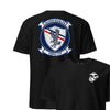 VMFA-115 Silver Eagles Front & Back T-Shirt - Black