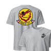 VMFA-211 Wake Island Avengers Squadron Front & Back T-Shirt - Heather Grey