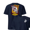 VFMA-312 Checkerboard Squadron Front & Back T-Shirt - Navy