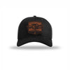 Tun Tavern Born in a Bar Cask Leatherette Patch Structured Hat - BLACK