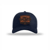 Tun Tavern Born in a Bar Cask Leatherette Patch Structured Hat - NAVY
