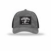 251st USMC Birthday Carbon Fiber Patch Camo Structured Trucker - GREY CAMO/BLACK