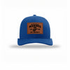 251st USMC Birthday Leatherette Patch Structured Trucker - ROYAL/WHITE