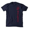 Blood Stripe Offset T-Shirt - NAVY