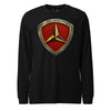3rd Marine Division Diamond Plate Long Sleeve T-Shirt - BLACK