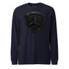 3rd Marine Division Diamond Plate Blackout Long Sleeve T-Shirt - NAVY