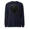 5th Marine Division Diamond Plate Blackout Long Sleeve T-Shirt - NAVY